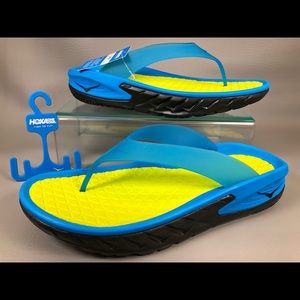 HOKA ONE ONE Ora Recovery Flip Sandals Slide Blue